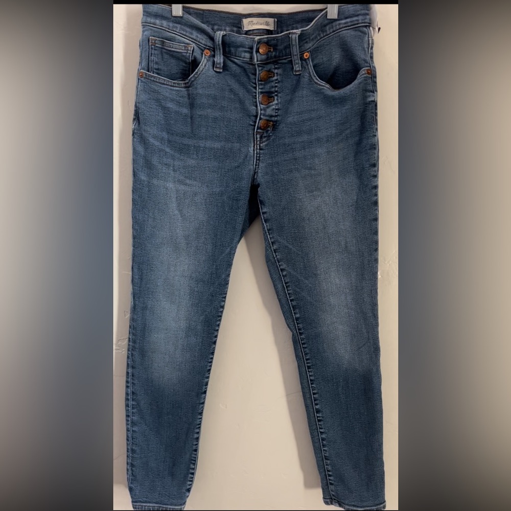Madewell Jeans button Fly Cropped